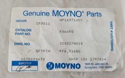 New | in-Stock MOYNO F0645S Pumps Indiana US | J&J Industrial Supply #1072290