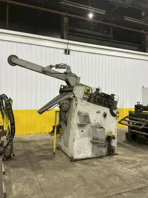 30,000 LBS X 36" PERFECTO COIL FEED LINE, COIL REEL UNCOILER & STRAIGHTENER: YOBRO #24871