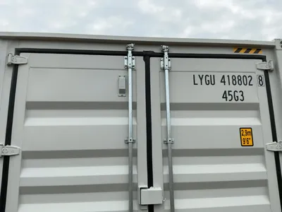 2026 40’L x 8’W x 9’ 6”T High Cube Shipping/Ground Container, swing doors on one end and four sets o...