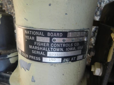 Fisher 3/4" 150 Rating, WCB Steel Socket Weld Control Valve