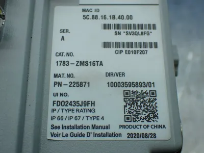 USED ALLENBRADLEY 1783ZMS16TA