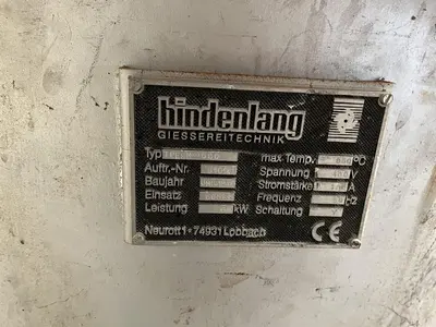 USED HINDENLANG TPESM-600 - INDUCTION OVEN