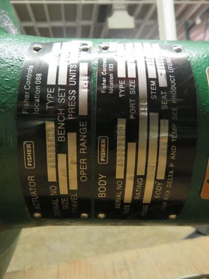 Fisher 4" type ET Steam Control Valve Class 150