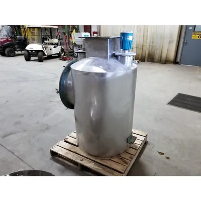 Used 28" dia. Stainless Steel Storage Bin with Bin Activator Live Bottom