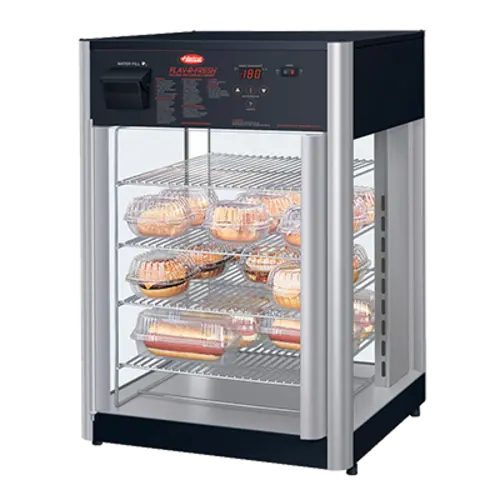 Hatco FDWD1X 19 2/5" Self Service Countertop Heated Display Case - (4) Shelves, 120v