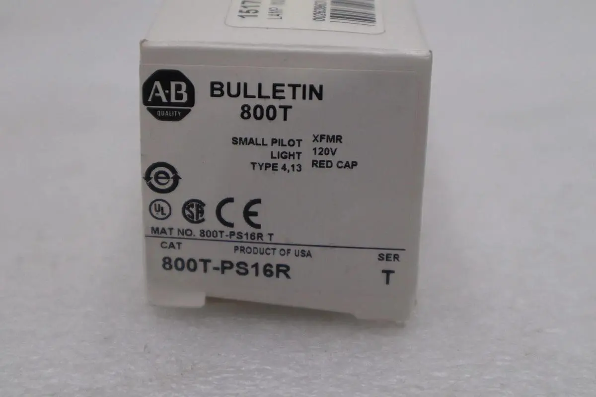 800T-PS16R Allen Bradley Red Pilot Light New IN BOX STOCK G769A