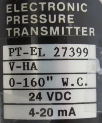 USED PMC V-HA PRESSURE TRANSMITTER 0-160" VHA