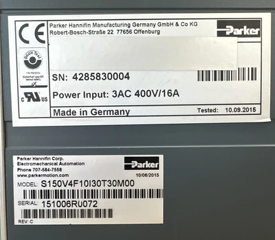 USED Parker S150V4F10I30T30M000