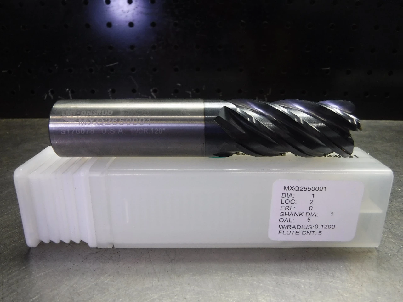 LMT Onsrud 1" Solid Carbide Endmill 5 Flute MXQ2650091 (LOC1474)
