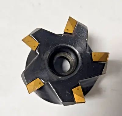 Teledyne Face Mill FSM-2PN-0 Tool Holder 2" Indexable Milling Cutter Carbide