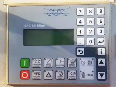 (2) Alfa-Laval BWPX 307 TGD-71 oil concentrator modules, SS.