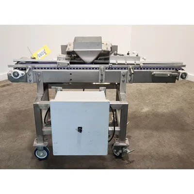 Used 6"W X 52"L Ohlson Modular Indexing Belt Conveyor