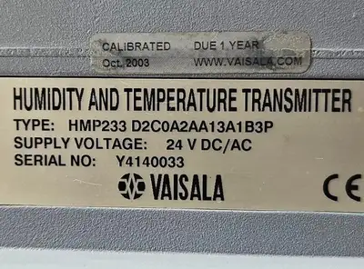 VAISALA НМР233 HUMIDITY AND TEMPERATURE TRANSMITTER 24 V DC/AC. Loc6C-13