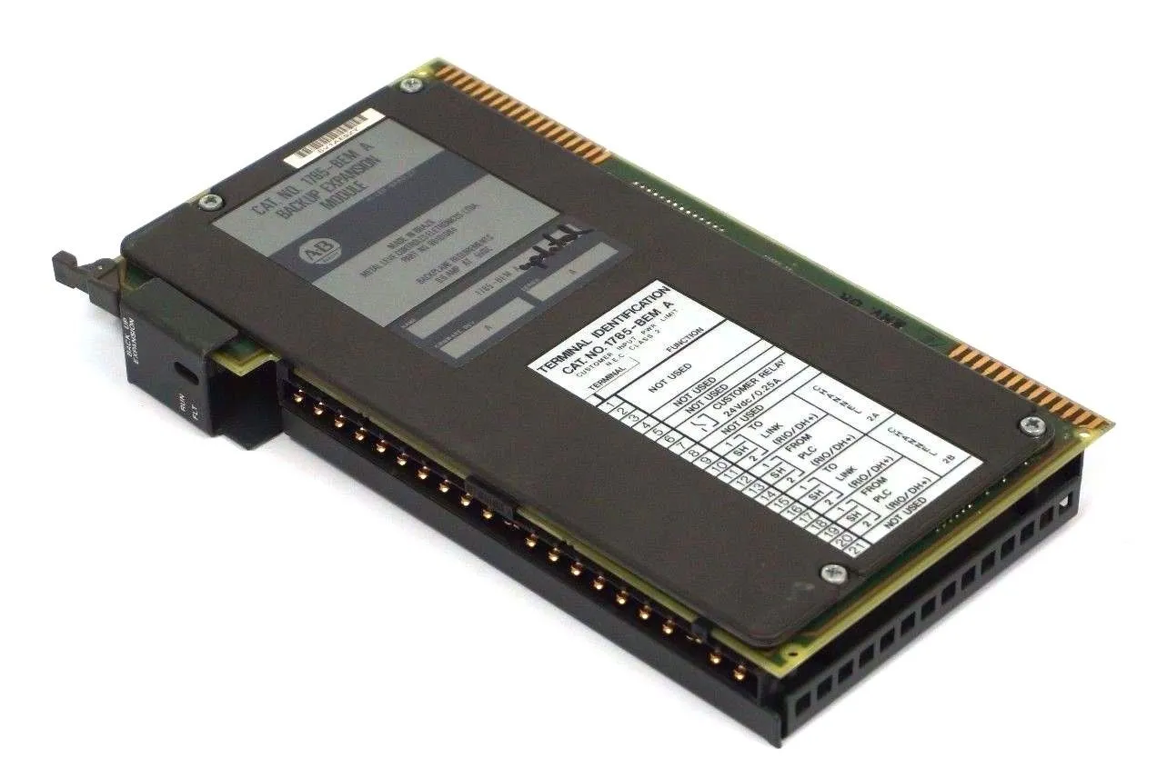 ALLEN BRADLEY 1785-BEM BACKUP EXPANSION MODULE SER. A, F/W REV. A, 1785BEM