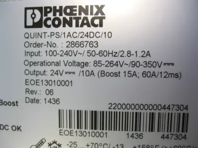 USED Phoenix Contact QUINT-PS/1AC/24DC/10