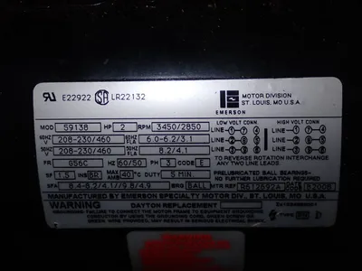 Used EMERSON 59138 Motors (misc) Ohio US | HGR 24 #968268