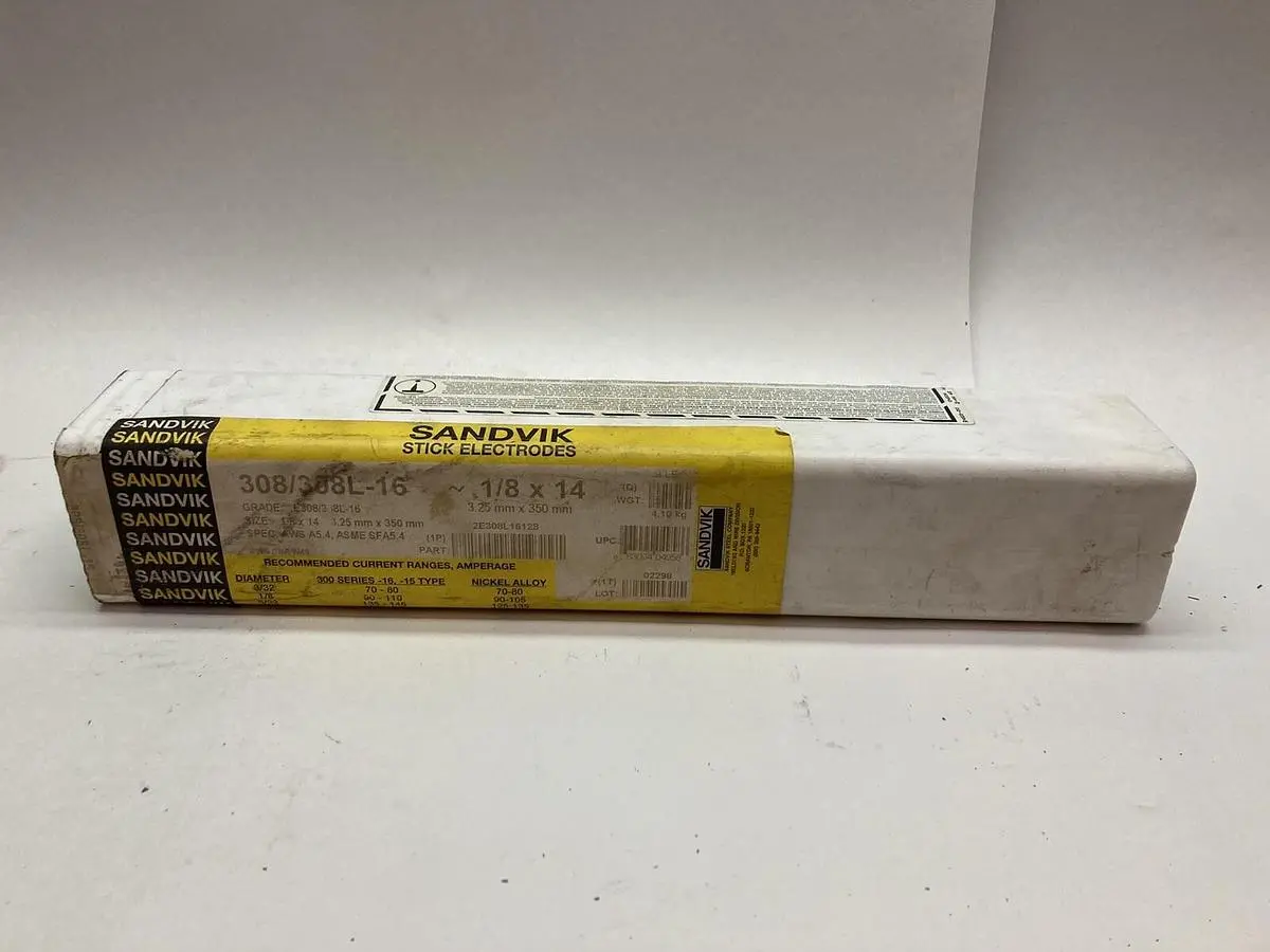 Sandvik,308/308L-16~1/8x14,Stainless Steel Electrode 2E308L16128