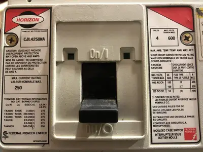 Used FEDERAL PIONEER NO. CJL4250NA Switchgears British Columbia CA | Lenmark #244307