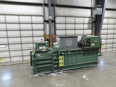 American 5029L Economy Horizontal Paper Baler 42x29x60" Bale Manual Tie 40Hp 480V