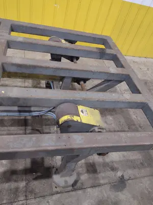 16' POWERED INFEED TABLE, USED FOR LOADING SHEETS IN A SHEAR / BRAKE: YOBRO #24335
