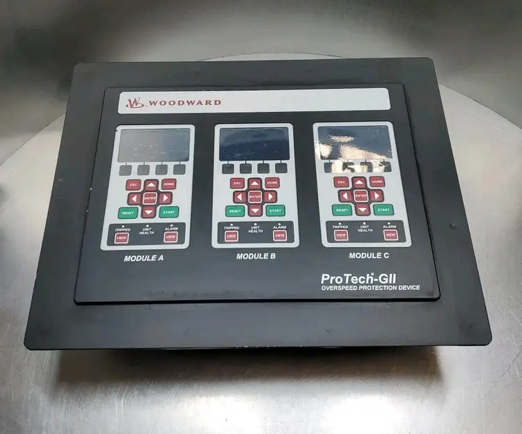 Used Woodward 8237-1600 ProTech-GII Panel Mount Turbine Controller Automation Control (HMI) South Carolina US | Palmetto Automation #1512132