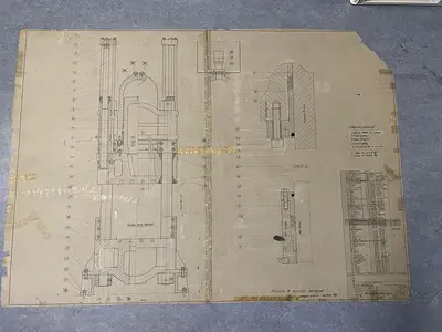 USED HL 450 TON 4 COLUMN PRESS