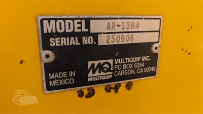 USED MULTIQUIP AR13HA