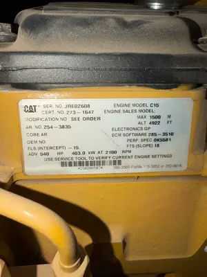 Used CAT C15 Diesel Engines Oklahoma US | Oil The Woodlands Group #1500923