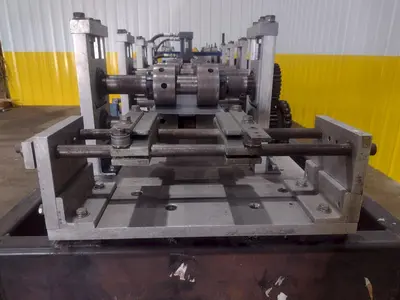 12 STAND X 10" KNUDSON MODEL #KS-2468 STUD & TRACK FRAMING ROLLFORMER, WITH AMS CONTROLS: STOCK #18942