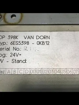 USED VAN DORN 6ES5398-0KB12