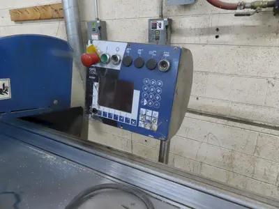 4" HIGH X 12" WIDE DIMTER OPTICUT MODEL #S50 CROSS-CUT AUTOMATIC WOOD SAW, NEW 2003: STOCK #22921