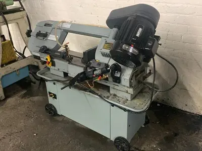 5972-600 Enco 7″ x 12″ Manual Combo Horizontal & Vertical Bandsaw, Coolant System, New 2004