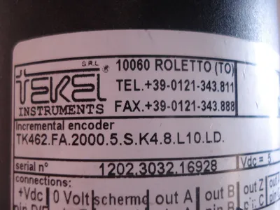 NEW TEKEL ENCODER TK462.FA.2000.5.S.K4.8.L10.LD