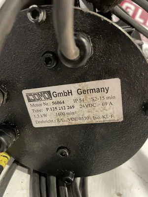 Jordon Motors JoMo 56064 P125212269 24V DC Electric Motor 1.3kW 1600RPM