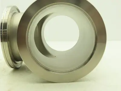 Pfeiffer Nor-Cal 3TISO100OF 4" Vacuum Tube ISO-K Flanged Pipe Tee 304 Stainless
