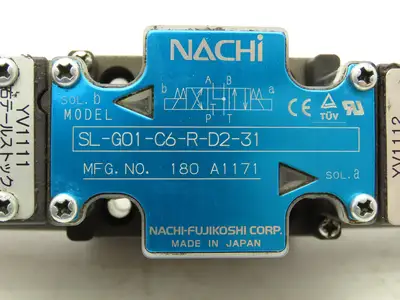 Nachi SL-G01-C6-R-D2-31 Hydraulic Directional Control Solenoid Valve 24VDC