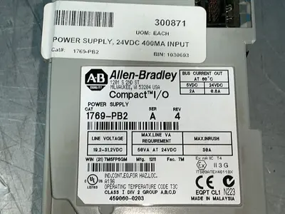 Used 2011 ALLENBRADLEY 1769PB2 PLC Power Supplies Ohio US | HGR 24 #1508120