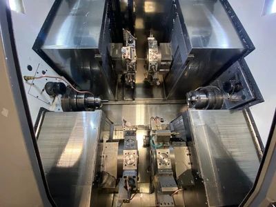 2004 Nakamura Tome WTW-150 MMYY Twin Spindle Quad Turret