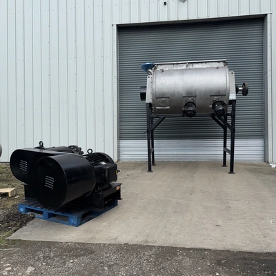 1,660L Stainless Steel Jacketed Kek Gardner Plough Shear Mixer – Type 2500E