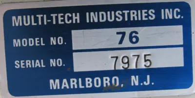 USED MULTI TECH 76 BRUNT FAULTFINDER