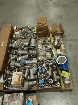 3 PALLETS OF ASSORTED VALVE PARTS