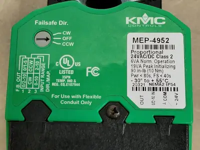 USED KMC CONTROLS MEP-4952
