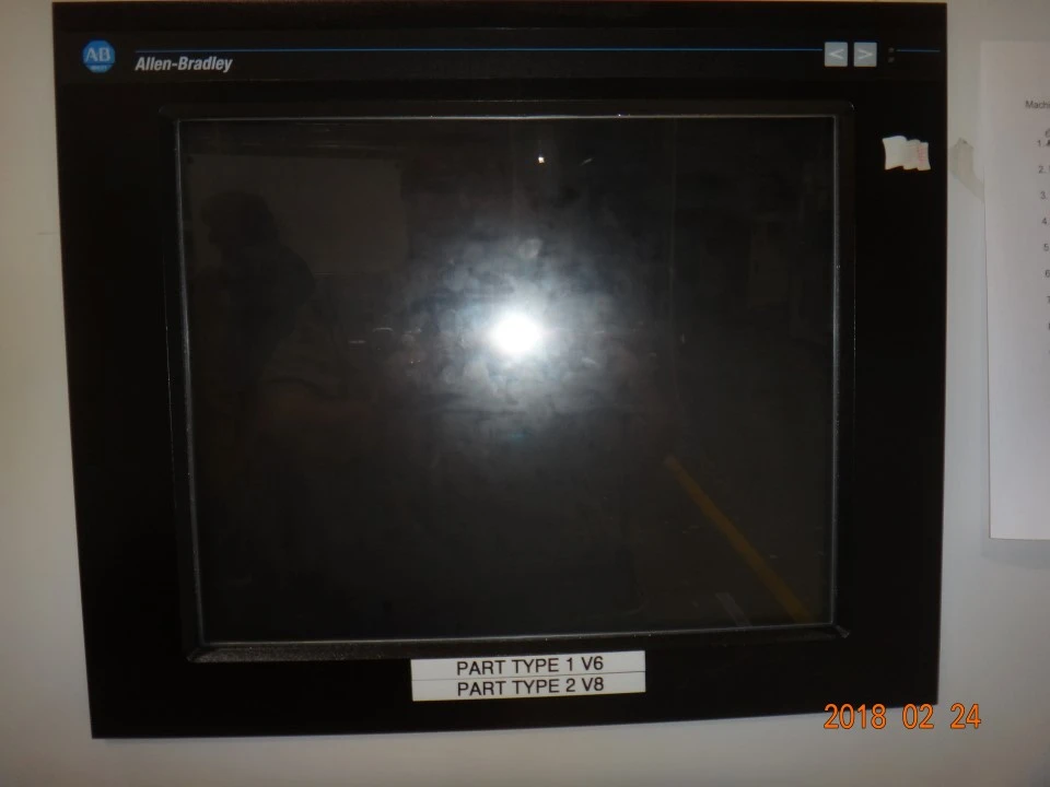 Allen Bradley 6185-DAZAAZZ 18" flat industrial monitor