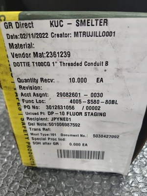 New | in-Stock Dottie T100CG Conduits | J&J Industrial Supply #544998