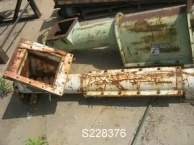 Conveyor, Screw, 6" x 5', C/st, Less Drive #S228376