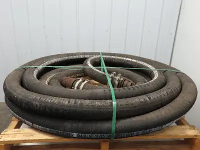 Jason 4470 Dry Bulk Material Suction Hose 3" ID x 73' Gum Rubber 75 PSI
