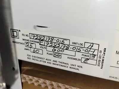 NEW SQUARE D MODEL 6