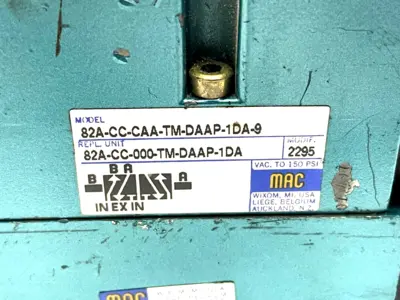 82A-CC-CAA-TM-DAAP-1DA-9 | MAC Valve  Solenoid Valve Assembly TM-DAAJ-1DA - Used