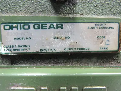 Ohio Gear B300MC56 Worm Gear Speed Reducer 30-C Ratio 2.24 Input HP