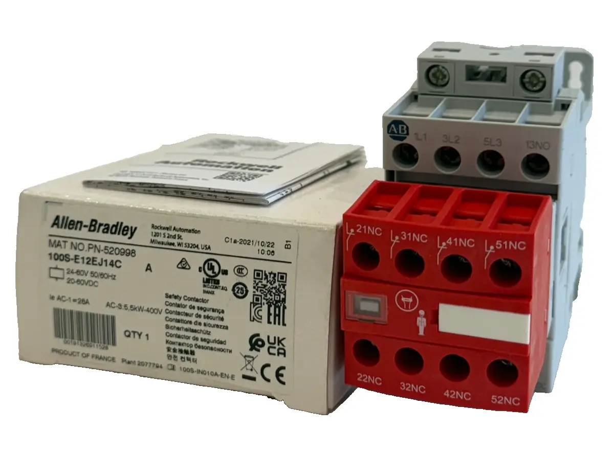 ALLEN BRADLEY 100S-E12EJ14C CONTACTOR SER.A 100SE12EJ14C NEW, SURPLUS